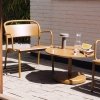 Muuto LINEAR OUTDOOR Stalowy Fotel Ogrodowy Lounge - Zewnętrzny / Czarny